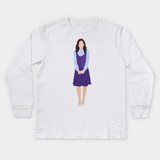 the good place good janet illustration Kids Long Sleeve T-Shirt